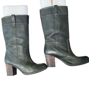 Timberland On Trend Leather Western Style Boots